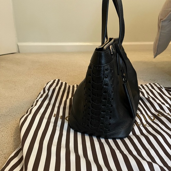 Henri Bendel Noho Laced Gusset Handbag - Picture 11 of 12